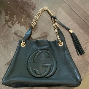 Gucci Medium Soho Chain Shoulder Bag Black